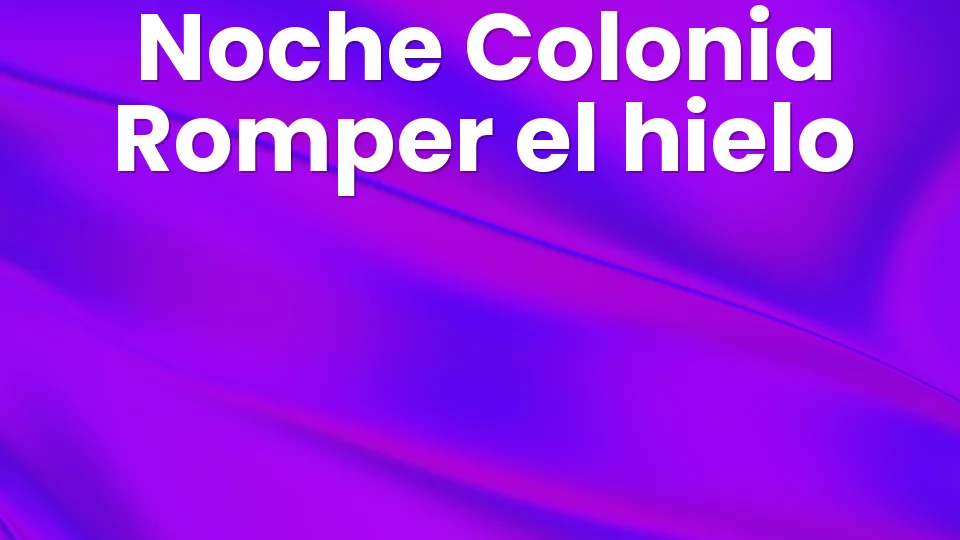 10 juegos de fiesta para una vuelta a la colonia exitosa ?