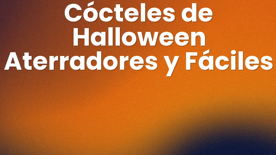 8 cócteles de Halloween aterradores para hacer en casa ?