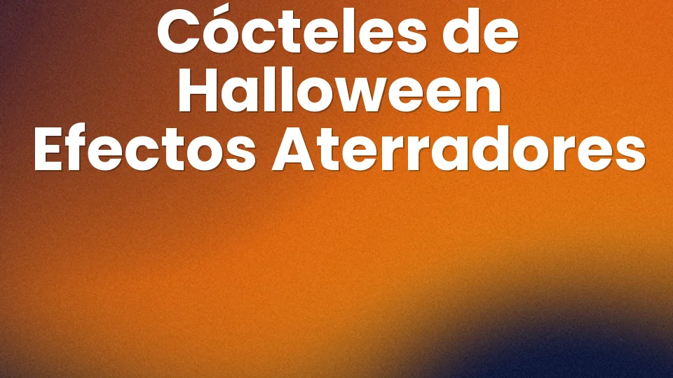 8 cócteles de Halloween aterradores para hacer en casa ?