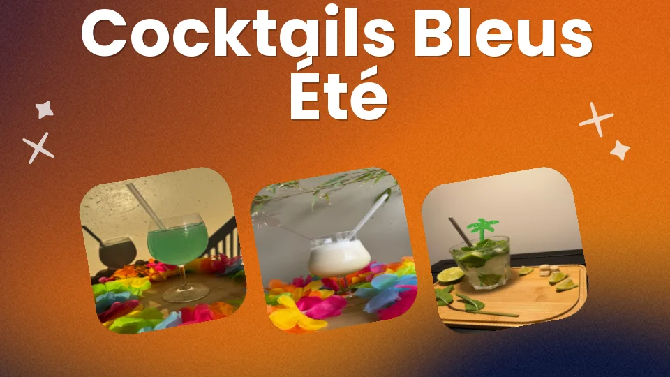 ? 3 cocktails bleus pour l'été (Blue Hawaiian, Blue Lagoon & co.)