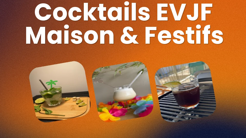 EVJF à la maison : 6 cocktails festifs sans se ruiner ?