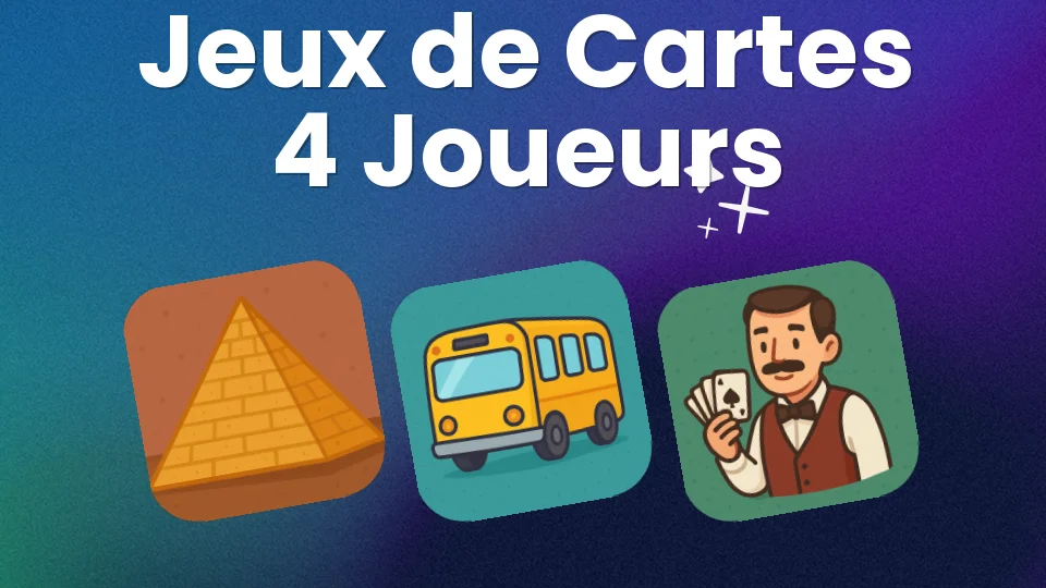8 jeux de cartes pour 4 joueurs à sortir ce soir 🃏