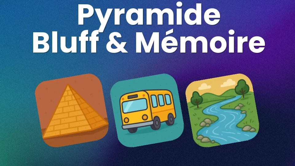 Règles de la Pyramide : le jeu de cartes bluff & mémoire 🃏