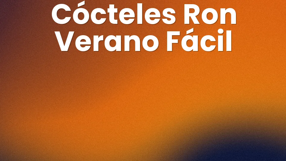 5 cócteles de ron fáciles para el verano ?