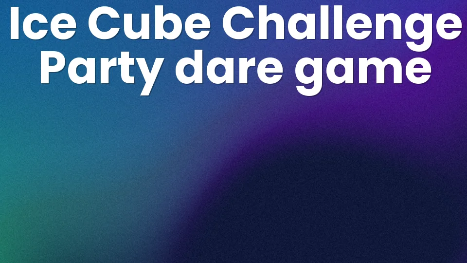 Ice Cube Challenge: The IRL Game That Leaves Everyone in Tears 🧊