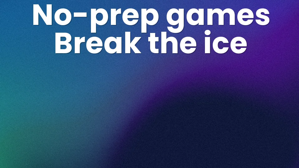 Icebreaker games for parties: 8 no-prep games to get people talking ?