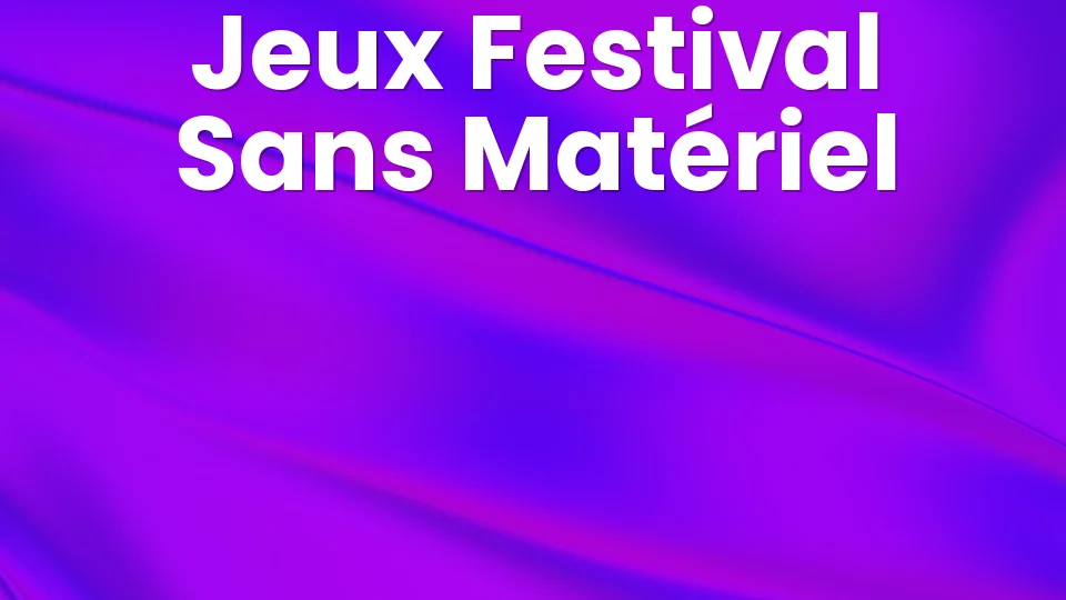 10 jeux camping festival sans matériel 🏕️