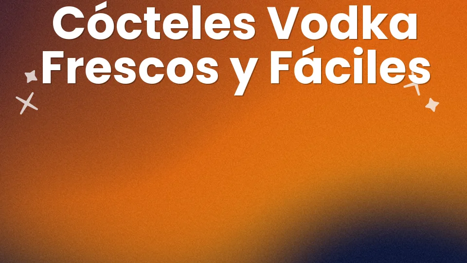 8 cócteles de vodka fáciles y frescos para el verano 🍹