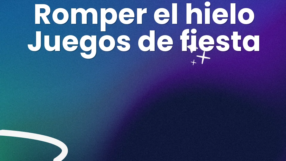 10 juegos para romper el hielo en una fiesta 🧊🔨