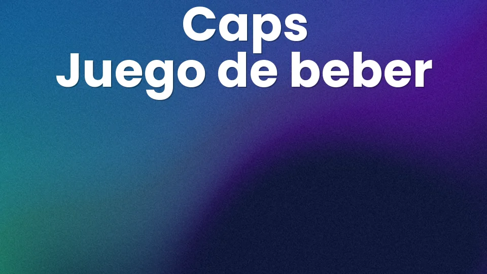 Reglas del Caps: el juego de beber con cápsulas 🍺