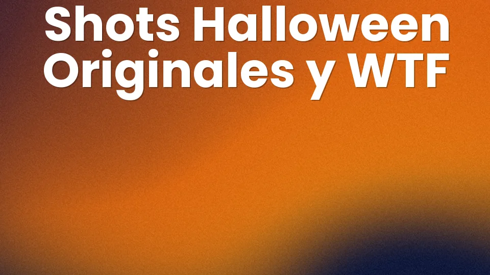 ? 7 shots de Halloween originales que asustan