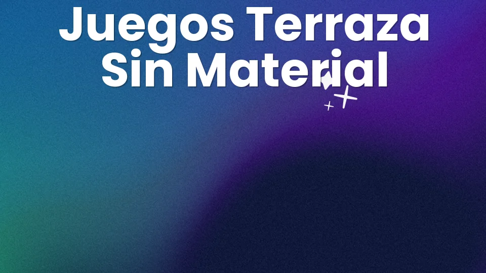 8 juegos de terraza entre amigos sin molestar a nadie ?