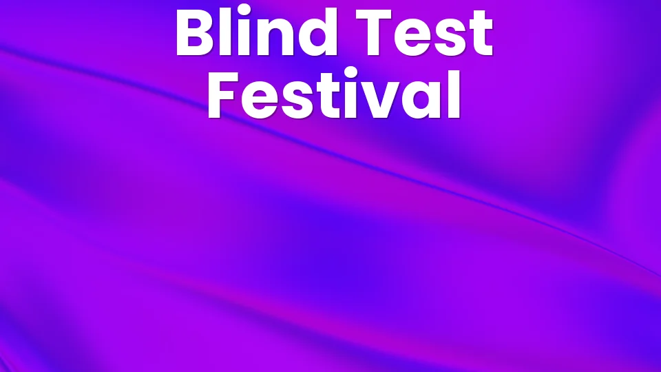 Blind test festival with friends 🎶 30 tracks for the night