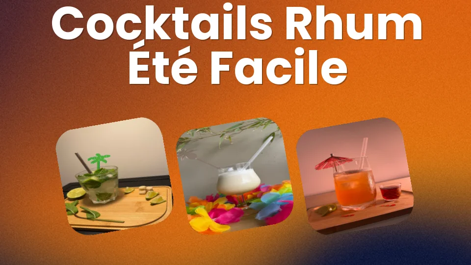 5 cocktails rhum faciles pour l'été ?